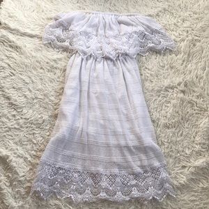 White strapless dress worn once